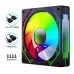 Quạt tản nhiệt PC Coolmoon F3 Pro | Kit 3 fan 120mm, ARGB, Đen - 5