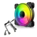 Quạt tản nhiệt PC Coolmoon WF1 | Kit 5 fan 120mm, RGB, Đen - 4