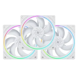 Quạt tản nhiệt PC Thermalright TL‑S12W X3 | Kit 3 fan 120mm, ARGB, Trắng