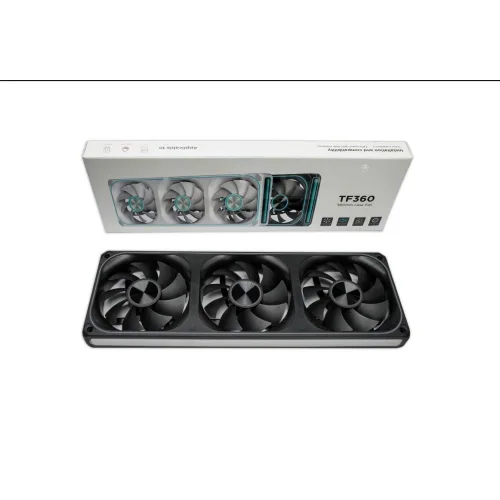 QUẠT TẢN NHIỆT JUNGLE LEOPARD TF360 ARGB BLACK (MÀU ĐEN/ CÁNH XUÔI)