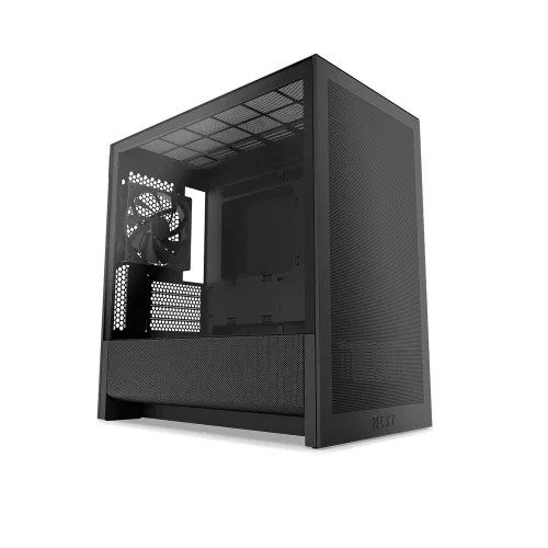 CASE NZXT H3 FLOW ALL BLACK M-ATX (CC-H31FW-01) BLACK  NEW