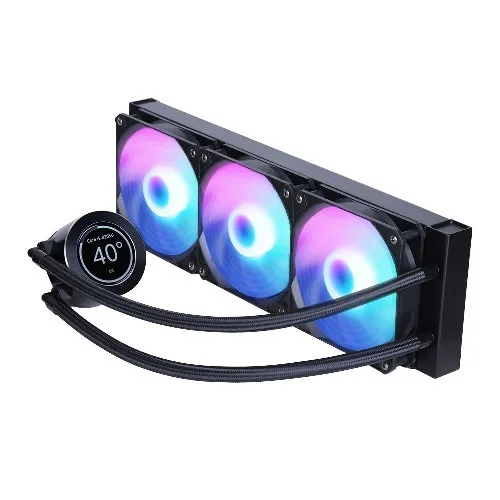 Tản nhiệt nước AIO Sama SM360LD Black (3 Fan 12cm ARGB, Màn Hình LCD)