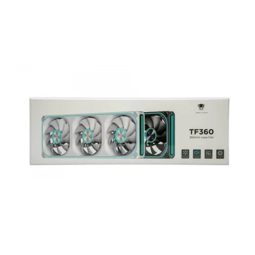 QUẠT TẢN NHIỆT JUNGLE LEOPARD TF360 ARGB WHITE  (MÀU TRẮNG / CÁNH XUÔI)