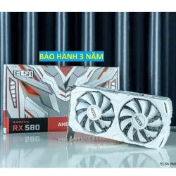 VGA Card đồ họa AMD Radeon RX580 8GB 256bit DDR5 Unika Trắng