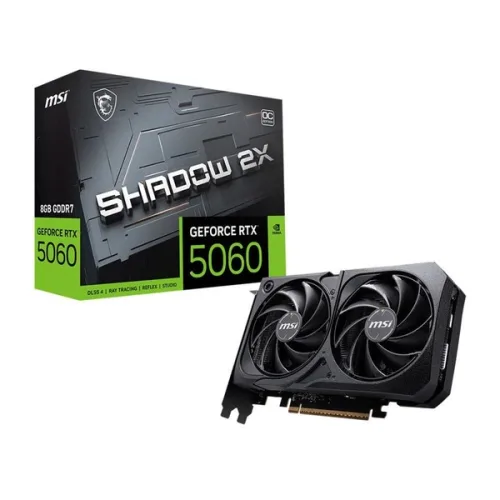 Card màn hình MSI RTX 5060 Ti Shadow 2X OC | 8GB GDDR7