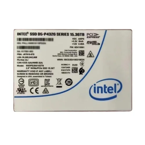Ổ cứng SSD Intel D5-P4326 15.36TB | PCIe 3.1 x4 NVMe, U.2
