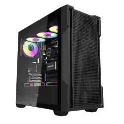 Thùng máy Case Darkflash DS900 Mesh ATX - Đen (Mặt lưới)