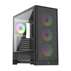 Thùng máy Linktech Bahamut 4Fa Full ATX Gaming (Kèm Sẵn 4F Argb) - Đen