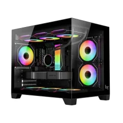 Thùng máy LinkTech IFRIT (Chưa Kèm FAN) - Đen
