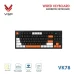 Bàn Phím Giả Cơ Có Dây VSP VK78 | Black-White-Orange (KM04-VK78000164) - 2