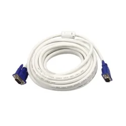 Cáp vga trắng 1.5m – 2 đầu xanh loại tốt