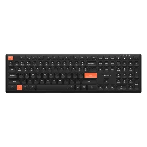 Bàn phím văn phòng Dare-U LK165D Black Orange | Không dây, Dual Mode, Scissor Switch