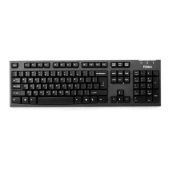 Bàn phím văn phòng Fuhlen L411 USB Black | Full-size, Membrane, chống tràn