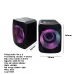 Loa máy tính USB 2.0 Kisonli X3 - Black - 2