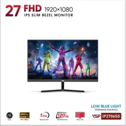 Màn hình Gaming VSP IP2706SG - 27 inch, Full HD, IPS, 120Hz, 1ms, phẳng ( ĐEN / TRẮNG )