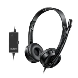 Tai nghe Rapoo H120 Stereo | Có dây, On-ear, Đen