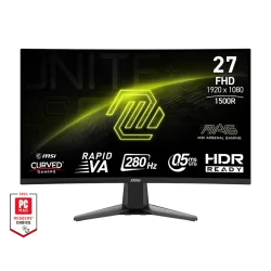 Màn hình gaming MSI MAG 276CXF | 27 inch, FHD, Rapid VA, 280Hz, 0.5ms, cong cũ bảo hành 6 tháng