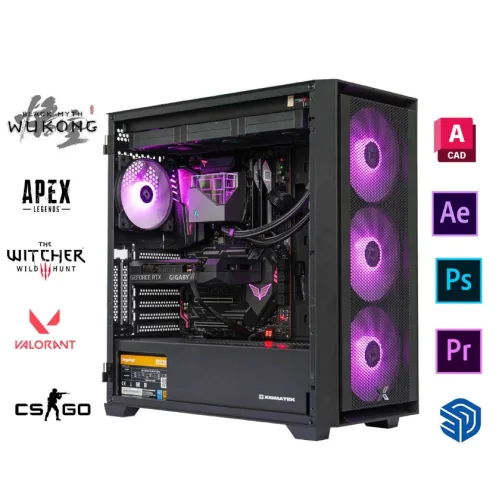 PC GAMING IV  H510M / I5 10400F / RAM 16GB / SSD 256GB / RX 560 4GB / PSU 550W