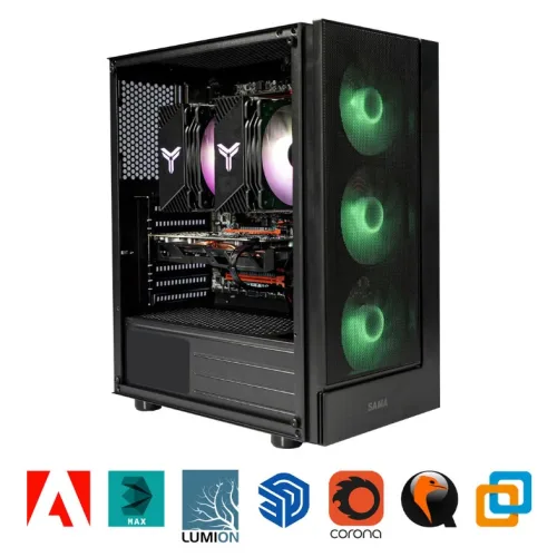 SEVER XEON X99 E5 2680 V3 DUAL  RAM 64GB  SSD 512GB  VGA RX 580 8GB PSU 650W