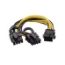 Cáp NguồnTừ Main IC847 =>(Đầu 6 pin Dương => 2 đầu 8 pin Dương) - 1