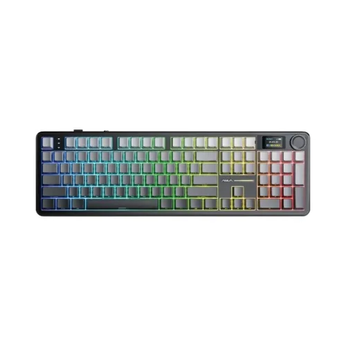 AULA F108 PRO (1288) BÀN PHÍM CƠ GAMING 3 MODE (Phiên bản Xám + đen gradient/ Nimbus V3 switch)