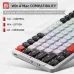 Bàn phím Machenike Air50-B84W Tri-Mode RGB - 2