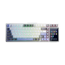 AULA L99 (3602) BÀN PHÍM CƠ GAMING 3 MODE (Phiên bản màu Xám đậm + Trắng + Xanh dương/ Raindrop switch)