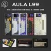 AULA L99 (3602) BÀN PHÍM CƠ GAMING 3 MODE (Phiên bản màu Xám đậm + Trắng + Xanh dương/ Raindrop switch) - 3