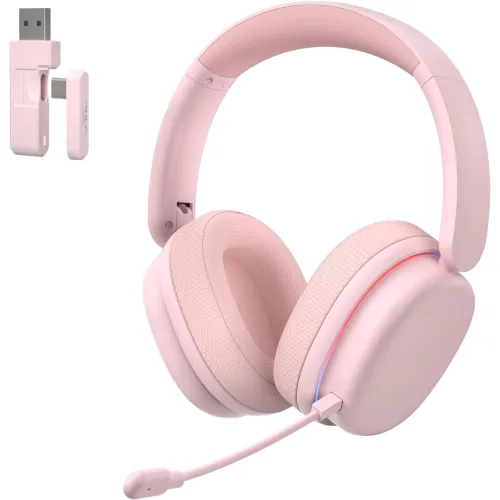 AULA G7 PRO (5323) TAI NGHE GAMING 3 MODE (Phiên bản màu hồng)