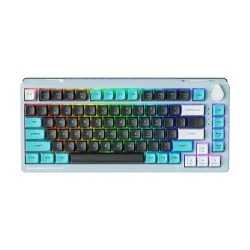Bàn phím Machenike K600T-B8 Grey Blue Tri-Mode RGB