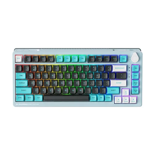 Bàn phím Machenike K600T-B8 Grey Blue Tri-Mode RGB