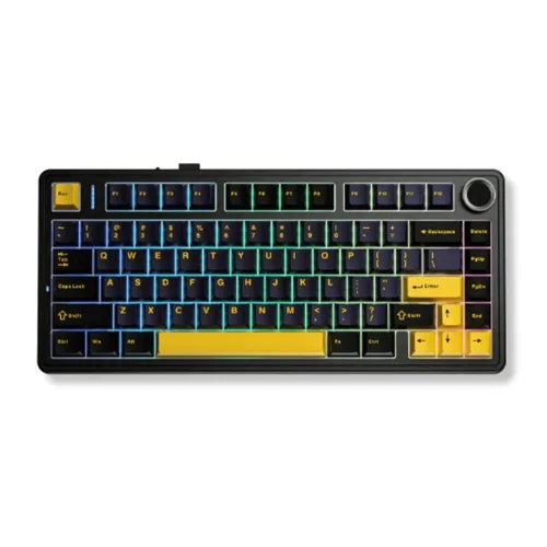 AULA F75 (4890) BÀN PHÍM CƠ GAMING CÓ DÂY (Phiên bản Đen + Xanh đậm + Cam/ Pink switch)