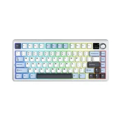 AULA F75 MAX (1158) BÀN PHÍM CƠ GAMING 3 MODE (Phiên bản Xanh + trắng + tím đậm/ Reaper switch)