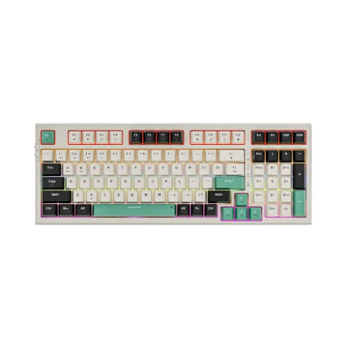 Bàn phím cơ Gaming có dây Newmen GM328 Plus, Blue Switch (Apricot-Black-Blue)