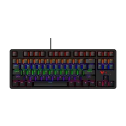 Bàn phím cơ gaming Rapoo V500 PRO 87 | Có dây, TKL, Linear Switch, RGB, Black