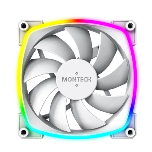 Quạt tản nhiệt PC Montech AX120 PWM | Fan lẻ 120mm, ARGB, Trắng