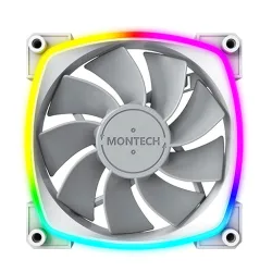 Quạt tản nhiệt PC Montech RX 120 PWM | Fan lẻ 120mm, ARGB, Trắng