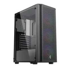 Thùng máy Xigmatek STAR 3F (EN90649) F-ATX | Kèm sẵn 3 Fan, Đen