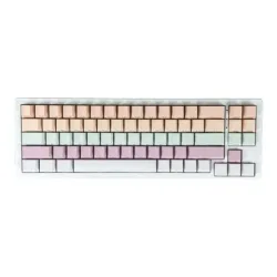 Bàn phím cơ XinMeng M71RGB White Pink | 71 phím, 3 Mode, vỏ nhôm, RGB, Hot-swap