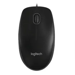 Chuột văn phòng Logitech B100 | Có dây, 800 DPI, 80g, Đen