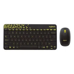 Combo bàn phím chuột không dây Logitech MK240 | 2.4GHz, Compact, màu đen