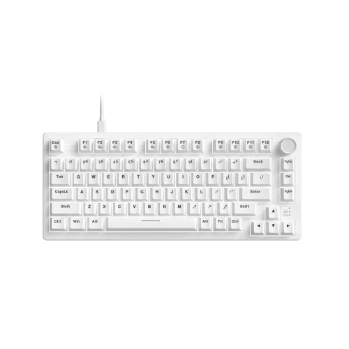Bàn phím cơ DareU EK75 Full White | 75%, 80 phím, Dream Linear, LED trắng, USB-C