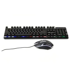 Combo bàn phím và chuột Shipadoo D500 | USB có dây, 104 phím, LED Rainbow, chuột 1000 DPI