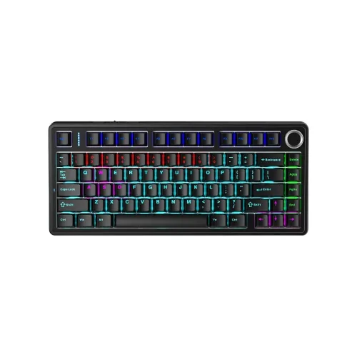 Bàn phím cơ gaming có dây AULA F75 (Usb/Blue switch/Đen) NEW