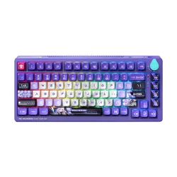Keyboard Machenike K600T-B82 White Purple Tri-Mode RGB (Shirasaiko)