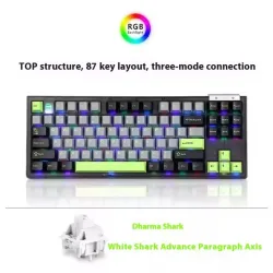 Bàn phím cơ Darmoshark TOP 87 Tri-mode RGB