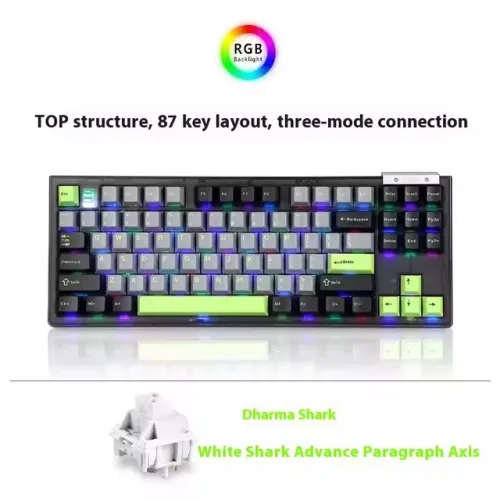 Bàn phím cơ Darmoshark TOP 87 Tri-mode RGB