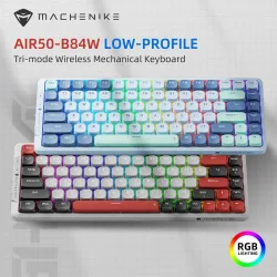 Bàn phím Machenike Air50-B84W Tri-Mode RGB