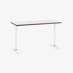 Bàn văn phòng HYPERWORK Core Desk 1m2 | Thép, Mặt bàn P1PB, Khung trắng / Mặt trắng