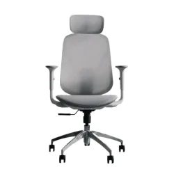 Ghế công thái học Epione ElysChair Cool Gray | Lưng lưới, Kèm tựa đầu, Xám